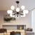 Living room lamp creative personality magic bean bedroom dining room chandelier simple modern led molecular lamp