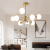 Living room lamp creative personality magic bean bedroom dining room chandelier simple modern led molecular lamp