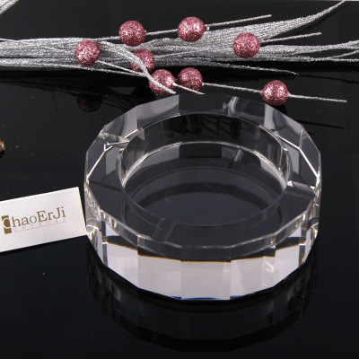 16 k9 crystal ashtray decoration creative office glass cigarette cup custom logo business gift