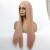 European and American hot-selling wig before lace long straight hair chemical fiber head cover export style lace manufacturers direct sales