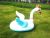 Manufacturers direct inflatable crown goose boat with wings sitting ring baby swim ring baby animal seat boat