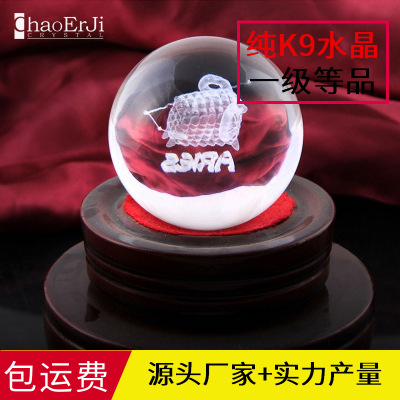 K9 crystal ball 3D carving crafts creative practical home business office decoration custom gifts