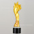 Torch five-pointed star trophy manufacturers custom metal trophy crystal trophy award competition activities prizes
