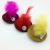 Korean children's hair Accessories lovely stage performance Feather Diamond fine color small hat straw hat hairpin trumpet wholesale