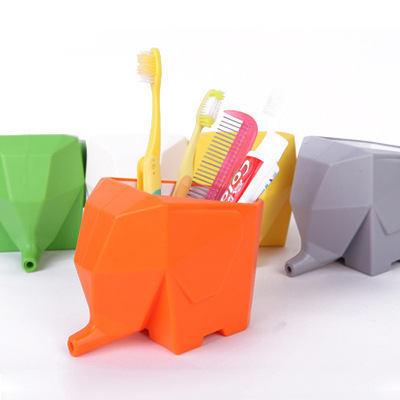 The Small elephant li shui implement elephant hutch defends the receive box originality chopstick box tableware to receive cup elephant toothbrush frame