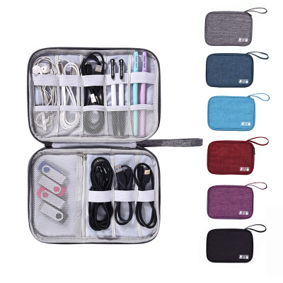 New type of data cable storage bag charger headphone cable U disk arrangement package customized LOGO manufacturers direct sales