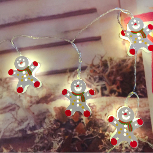 foreign trade exclusive hot sale christmas string light led painted bell elk battery box string lights christmas tree lamp string