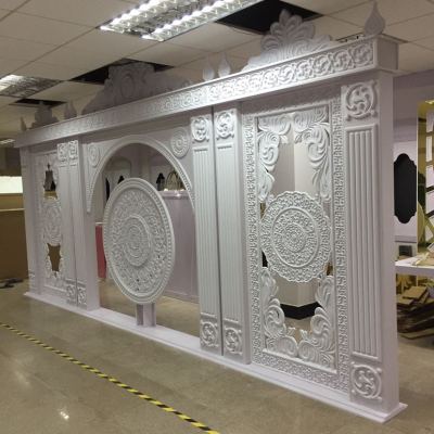 Annie Wedding Wedding Background Props 3D Chinese Carved Artificial Flower Background Wall Wedding Hotel Decoration