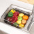 Stainless steel kitchen basin expansion fruit and vegetable sink drain basket tapping storage dishes kitchen sink drain rack tapping