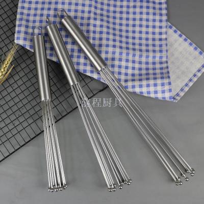 Ball beater stainless steel hand whisk for home use cream mixer and \"cake baking tool