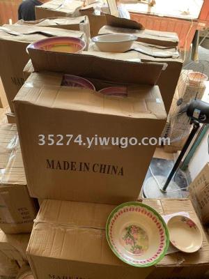 Melamine tableware Melamine stock Melamine bowl cover bowl tray can be sold by ton