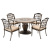aluminum outdoor tables and chairs iron art leisure balcony round table and chair combination garden  set