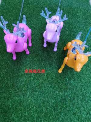 Electric Rope Sika Deer Light-Emitting Deer Cable Concert Walking Children's Cute Pet Stall Toys Wholesale