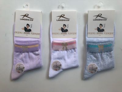 Langsha Casual Female Cotton Socks Cotton 100%, except Elastic Fiber (22-24)