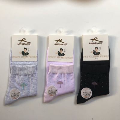 New Casual Female Cotton Socks Cotton 100% (Except Elastic Fiber) 22-24