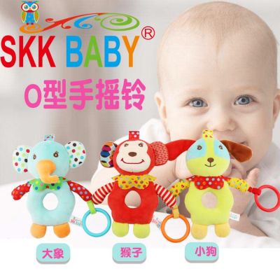 SKK baby plush toys hand circle grasp to appease the tooth rubber toys