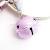 New Korean ball ball key chain creative pink bell pendant personality small shell PU leather rope key chain