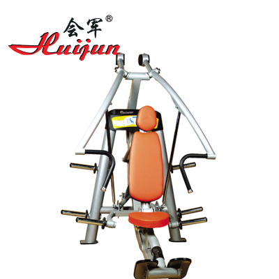 Hj-b7005 lever type chest push training machine (with 80KG barbell plate)