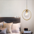 Magic bean bar restaurant light luxury single head glass chandelier Nordic lamps modern minimalist bedroom bedside