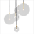 Nordic dining-room individual character originality glass bubble ball lamp is contemporary and contracted sitting room