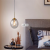 Magic bean bar restaurant light luxury single head glass chandelier Nordic lamps modern minimalist bedroom bedside