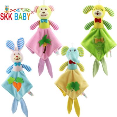 SKK baby soothing towel cartoon bite can not spoil puzzle plush toys