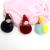 The new color matching sleeping doll hair ball key chain is popular in Europe and America