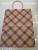new kraft paper bag 120 kraft paper fresh plaid kraft paper portable paper bag paper bag gift bag shopping bag