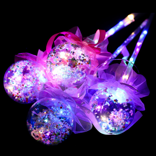 new handle led third gear star sky ball lace fairy stick pop sticker magic stick internet celebrity stall flash toy