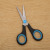 5.5 \\\"1.2 thickness rubber plastic office scissors beauty scissors students scissors with packaging manufacturers wholesale