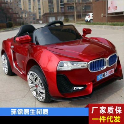 The new model of children's electric car swing dual drive baby battery remote control toy car can sit car