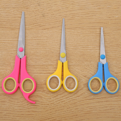 Multi-function 5.5 \\\"rubber plastic scissors office scissors students scissors tailor scissors factory to sample custom