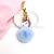 Cross-border hot selling creative gifts sequined unicorn fur ball key chain fashion personality ladies luggage pendant