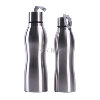 New Portable Steel Lid Gourd Water Cup Stainless Steel Single-Layer Cup Outdoor Portable Sports Kettle Customization