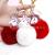 Cross-border hot selling creative gifts sequined unicorn fur ball key chain fashion personality ladies luggage pendant