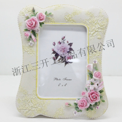 [factory direct sale] supply European rural style 6 inch resin frame home furnishing wedding down