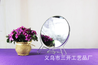 [factory direct selling] a defenceless side desktop mirror single magnifying glass portable mirror princess mirror dressing handle
