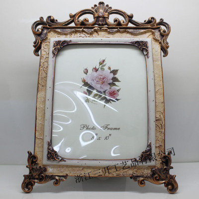 [Factory Direct Sales] Supply European Retro Style 10-Inch Resin Photo Frame Home Decoration Decoration Gift