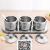 304 stainless steel kitchen seasoning jar three-piece set of seasoning box kitchen accessories seasoning jar