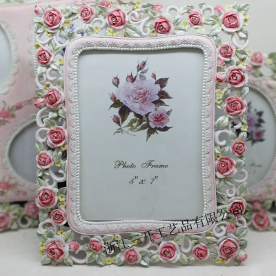 [factory direct sale] supply European rural style 7 inch resin frame home furnishing wedding down