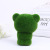 Hot Sale New Green Flocking Holding-Heart Bear Creative Cartoon Small Animal Children's Foam Flocking Toys Wholesale