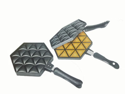 Triangle griddle non-stick frying pan double griddle