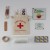 Medical seal Red Cross hangover kit eco-friendly cotton canvas bag bundle pocket