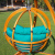 Outdoor swing chair balcony leisure hanging chair courtyard garden cradle chair adult solid wood hanging basket chair