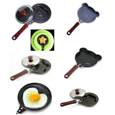 Warm breakfast egg fryer cartoon egg fryer mini pancake fryer creative heart egg fryer wholesale without cover