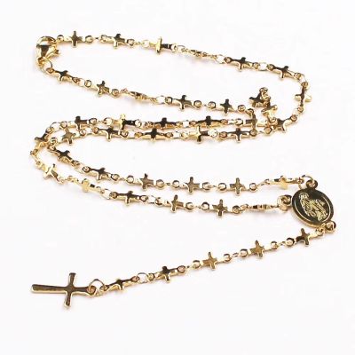 Stainless steel, steel bead chain Jesus chain Buddha bead chain vacuum plating