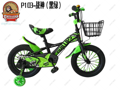 Leho bike for children, iron wheel with basket, auxiliary wheel with lamp