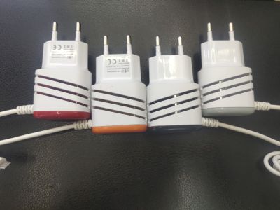 Charger with wire copper corner manufacturer wholesale, excellent quality 2USB,