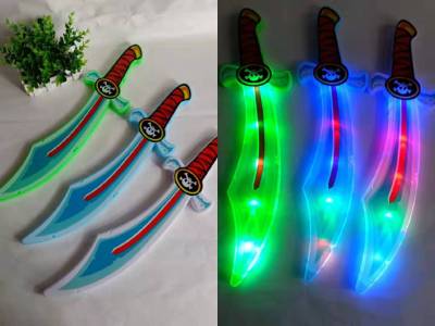 New World Flash Pickaxe Children's Colorful Environmentally Friendly Plastic Luminous Sword Stall Flash Weapon Small Toy Wholesale