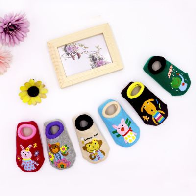 Spring/summer 2019 new children 's socks floor socks combed cotton baby socks shoes socks cartoon toddler shoes socks